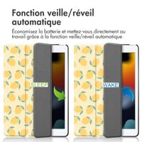imoshion Coque tablette Design Trifold Apple iPad 9 (2021) 10.2 pouces / iPad 8 (2020) 10.2 pouces / iPad 7 (2019) 10.2 pouces - Citrus Dream