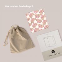 Selencia Étui de liseuse portefeuille Vivid Kobo Libra Colour - Paisley Blush