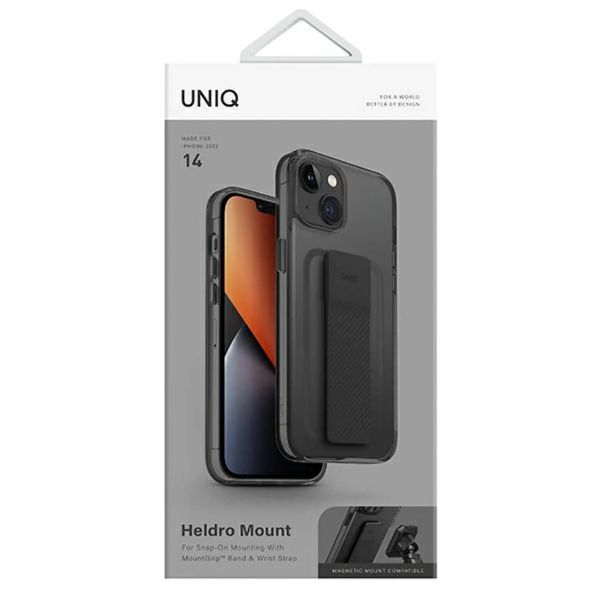 Uniq Coque arrière Heldro Flexgrip Apple iPhone 14 - Grey
