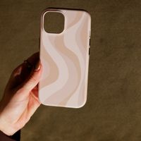 Selencia Coque arrière Vivid avec MagSafe Apple iPhone 15 - Desert Waves Beige
