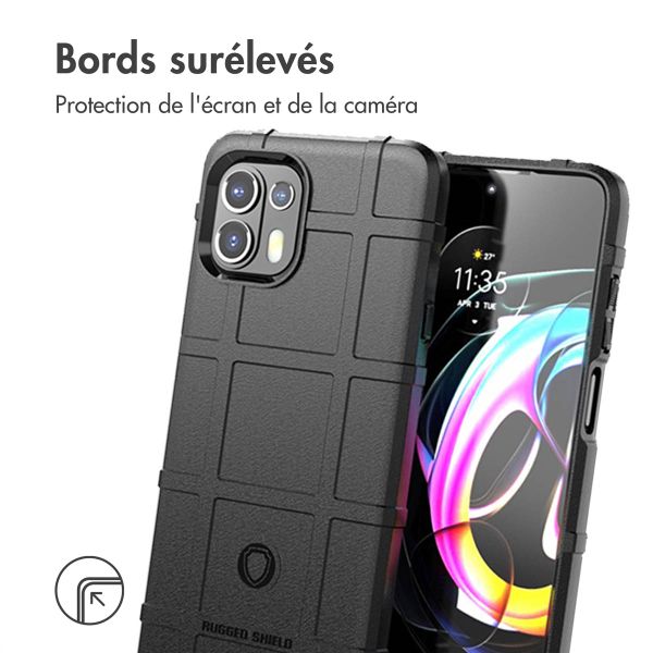 imoshion Coque Rugged Shield Motorola Edge 20 Lite - Noir