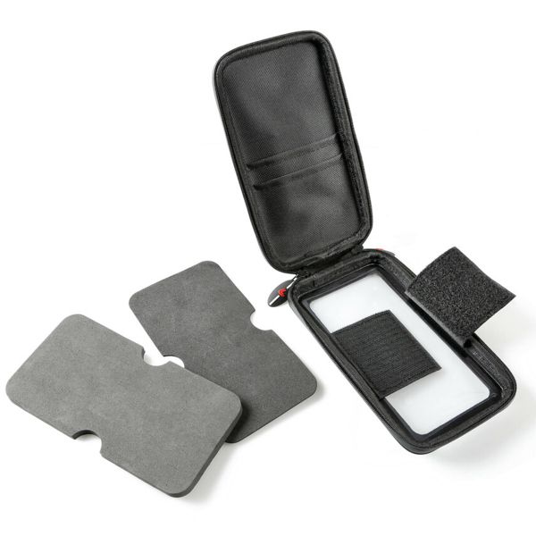 Lampa Support de téléphone Smart Case pour scooter - Résistant aux éclaboussures - Rotation à 360° - Fixation sur rétroviseur et pare-brise - Noir