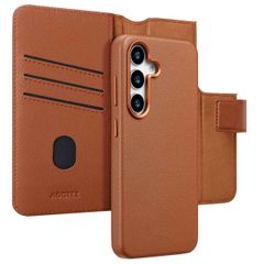 Accezz Étui de télephone portefeuille en cuir 2-en-1 avec MagSafe Samsung Galaxy S25 - Sienna Brown