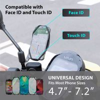 Bone Support de téléphone Bike Tie 4 pour scooter - Universel - Noir