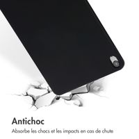 Accezz Coque Liquid Silicone avec porte-stylet Apple iPad Air 11 pouces (2026) M4 / (2025) M3 / (2024) M2 / Air 5 (2022) / Air 4 (2020) - Noir