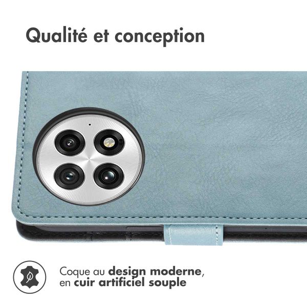 imoshion Étui de télephone portefeuille de luxe OnePlus 13 - Bleu clair