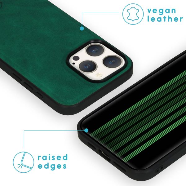 imoshion Etui de télephone luxe 2-en-1 amovible Apple iPhone 15 Pro Max - Vert foncé