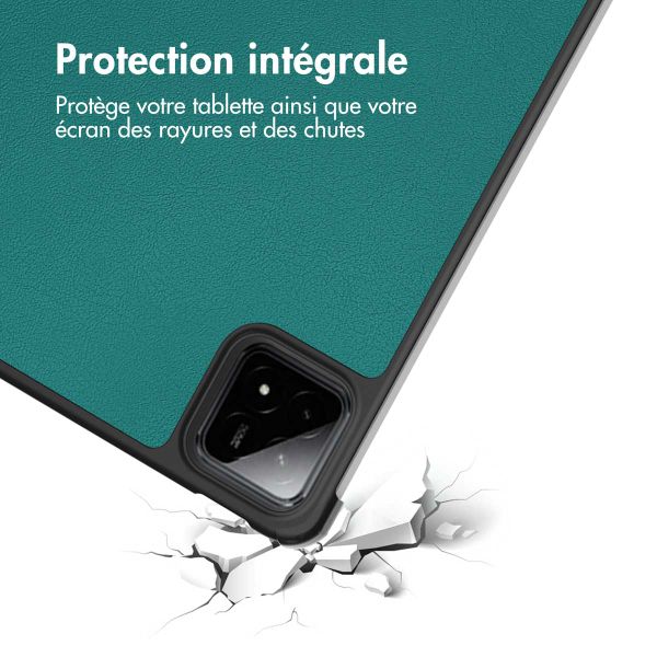 imoshion Coque tablette Trifold Xiaomi Pad 7 / 7 Pro / 8 / 8 Pro - Vert foncé