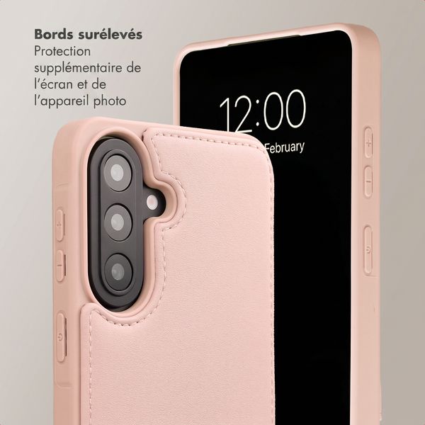Selencia Coque de télephone Nova avec cordon et porte-cartes Samsung Galaxy A57 (5G) - Dusty Rose