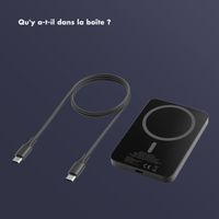 Selencia Powerbank Vivid 5 000 mAh - MagSafe et Qi - Black / Swirl Black