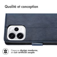 imoshion Étui de télephone portefeuille de luxe Oppo Reno15 F (5G) - Bleu foncé