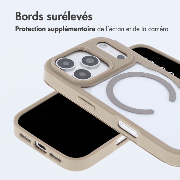 imoshion Bookcase transparente avec MagSafe Apple iPhone 18 Pro / 17 Pro - Beige