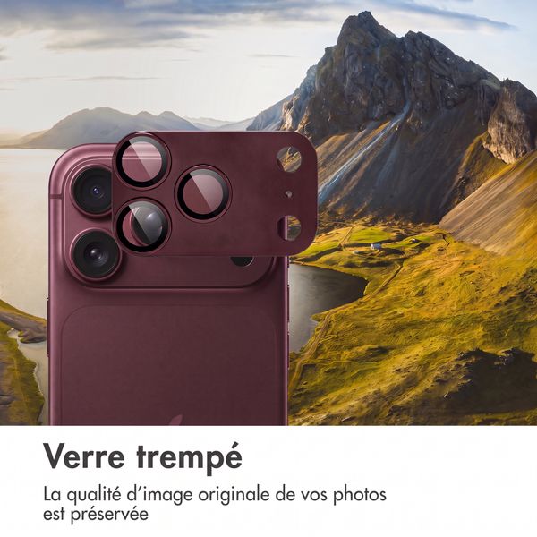 imoshion Protection caméra en verre lot de 2 Apple iPhone 18 Pro / 17 Pro - Plum
