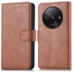 imoshion Étui de télephone portefeuille de luxe Xiaomi Redmi A3 - Marron
