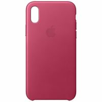 Apple Coque Leather Apple iPhone X - Pink Fuchsia