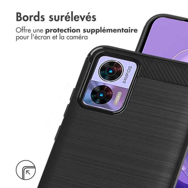 imoshion Coque Brushed Motorola Edge 30 Neo - Noir