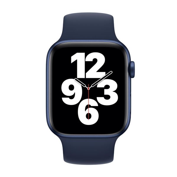 Apple Bracelet Boucle unique en Silicone Apple Watch | 38/40/41/42 mm - Taille 2 - Deep Navy