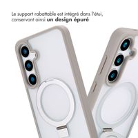 Accezz Coque Ring Stand avec MagSafe Samsung Galaxy S24 Plus - Gris