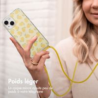 imoshion Coque Design avec cordon Apple iPhone 15 - Citrus Dream