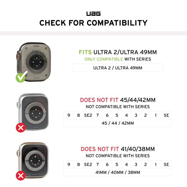 UAG Scout | Coque Bumper Apple Watch Ultra / Ultra 2 / Ultra 3 - 49 mm - Clear
