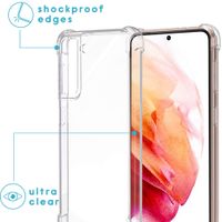 imoshion Coque arrière transparente avec cordon Samsung Galaxy S21 - Rose Doré