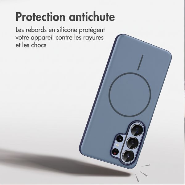 imoshion Coque arrière Color avec Thin MagSafe Ring Samsung Galaxy S26 Ultra - Bleu foncé