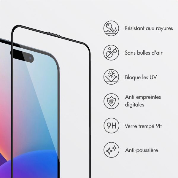 Accezz Protecteur d'écran en verre trempé + Applicateur Apple iPhone 17 Pro Max