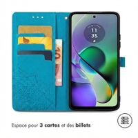 imoshion Etui de télephone Mandala Motorola Moto G54 - Turquoise