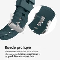 imoshion Bracelet en silicone flexible Samsung Galaxy Watch 8 (40/44mm) / Classic (46mm) - Blackish Green