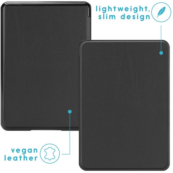 imoshion Étui de liseuse portefeuille Slim Hard Amazon Kindle Paperwhite (2018) - Noir