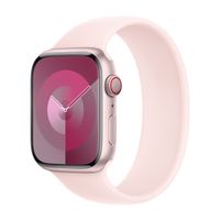 Apple Bracelet Boucle unique en Silicone Apple Watch | 44/45/46/49 mm - Taille 10 - Light Pink