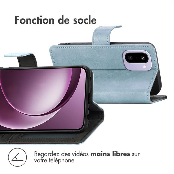 imoshion Étui de télephone portefeuille de luxe OnePlus 15R - Bleu clair