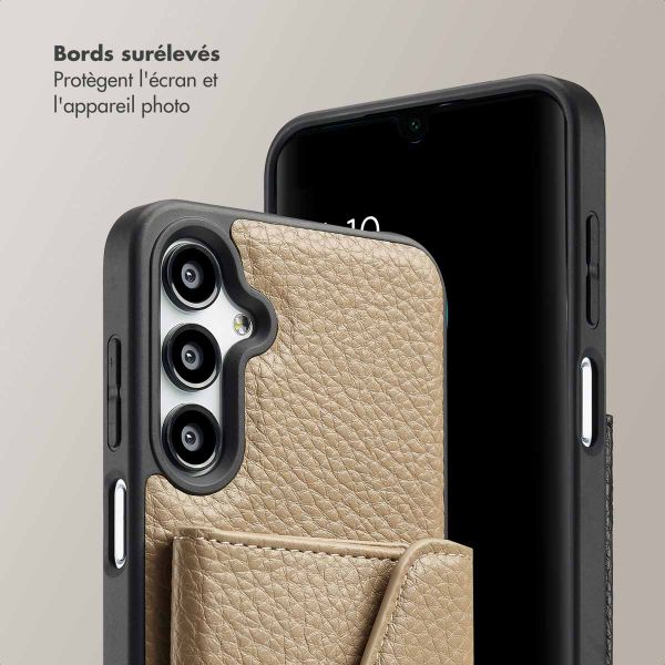Selencia Coque de télephone Sera avec cordon et porte-cartes enveloppe Samsung Galaxy A16 - Taupe
