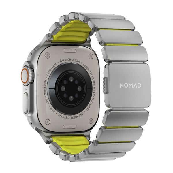 Nomad Bracelet Stratos Apple Watch | 44/45/46/49 mm - Volt / Natural Titanium