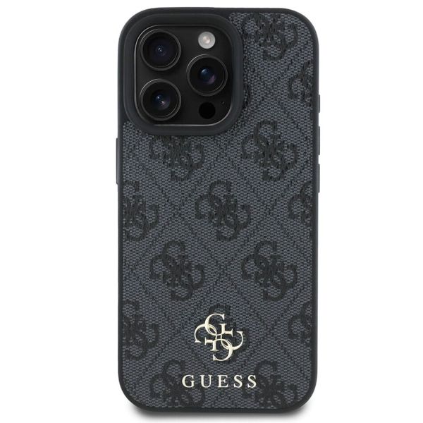 Guess Coque 4G Metal Logo MagSafe Apple iPhone 16 Pro - Noir
