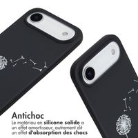 imoshion Coque design en silicone avec cordon Apple iPhone Air - Dandelion Black