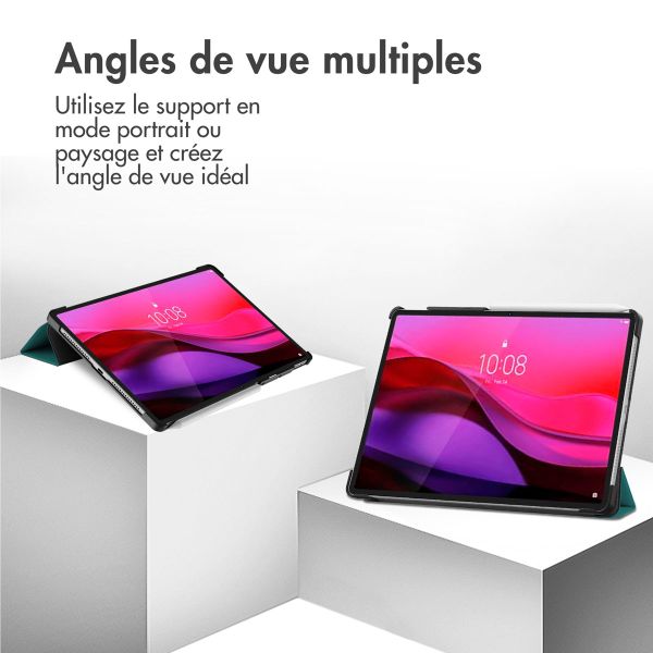 imoshion Coque tablette Trifold Lenovo Yoga Tab Plus (2025) - Vert foncé