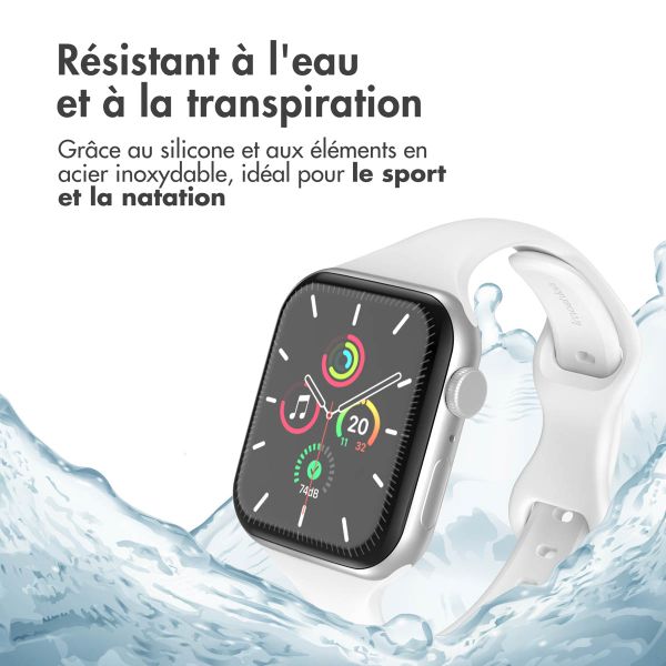 imoshion Bracelet slim en silicone Apple Watch | 38/40/41/42 mm - Blanc