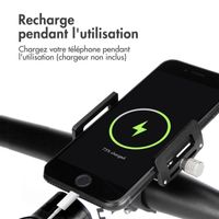 imoshion Mini support de téléphone en aluminium pour vélo - Léger - Universel - Noir