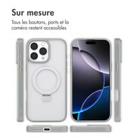 Accezz Coque Ring Stand avec MagSafe Apple iPhone 16 Pro Max - Gris