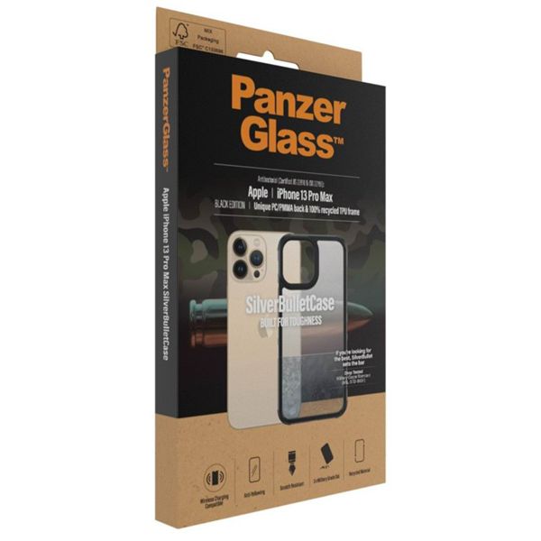 PanzerGlass SilverBullet ClearCase Apple iPhone 13 Pro Max - Noir