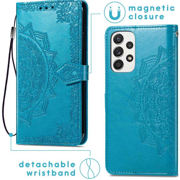 imoshion Etui de télephone Mandala Samsung Galaxy A33 - Turquoise