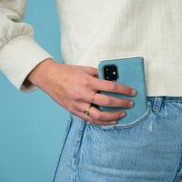 imoshion Étui de télephone portefeuille de luxe Apple iPhone Xr - Bleu clair