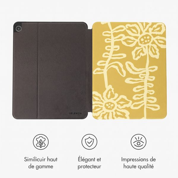 Selencia Coque tablette Vivid Samsung Galaxy Tab A11 Plus / A9 Plus - Chalky Bloom