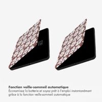 Selencia Coque tablette Vivid Apple iPad 11 (2025) 11 pouces A16 / iPad 10 (2022) 10.9 pouces - Choco Flower Pop