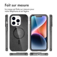 imoshion Coque Pailletée avec MagSafe Apple iPhone 14 Pro - Glitter Noir