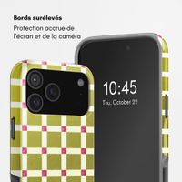 Selencia Coque arrière Vivid avec MagSafe Apple iPhone 18 Pro / 17 Pro - Check This Olive