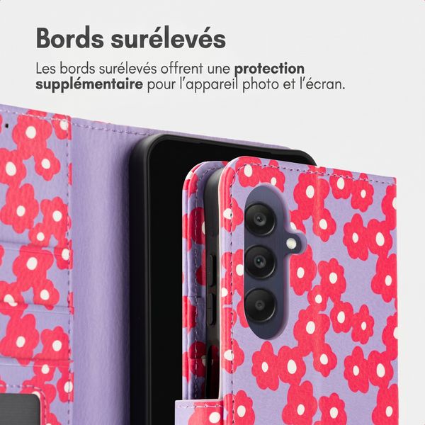 imoshion Étui de télephone portefeuille Design Samsung Galaxy A26 - Dusty Rose Blossoms