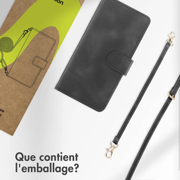 imoshion Etui de télephone portefeuille avec cordon Xiaomi Redmi Note 15 (5G) - Noir