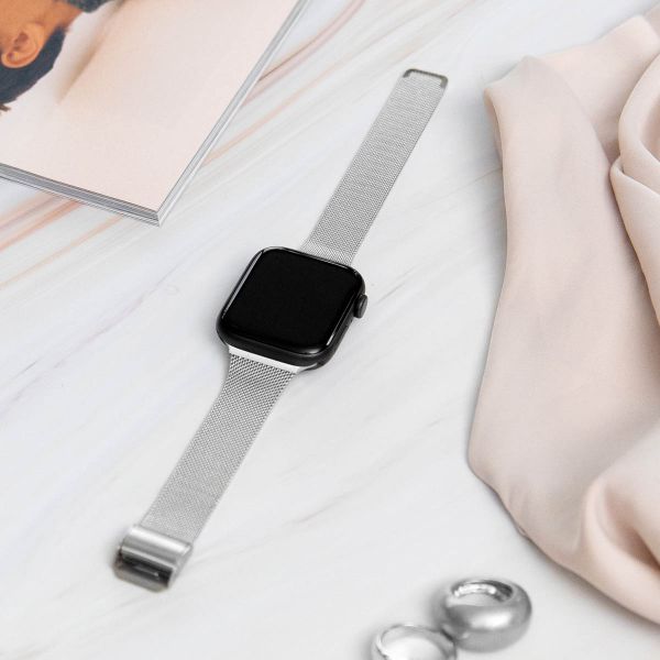 imoshion Bracelet pliant Milanese Apple Watch | 38/40/41/42 mm - Argent